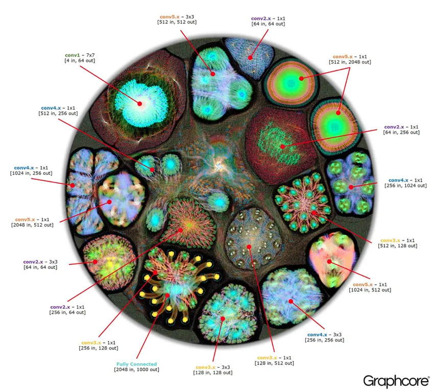 Matt Fyles (Graphcore), [Inside an AI &#x27;brain&#x27; — What does machine learning look like?](https://www.graphcore.ai/posts/what-does-machine-learning-look-like) (2016)