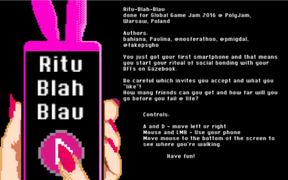 Ritu-Blah-Blau (Global Game Jam)